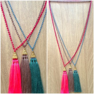 fashion necklace crystal beads tassels wholesale price free shipping